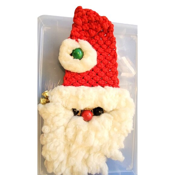 Handmade Crochet Santa Claus Christmas Hanging Decoration vl1007 - Picture 5 of 6